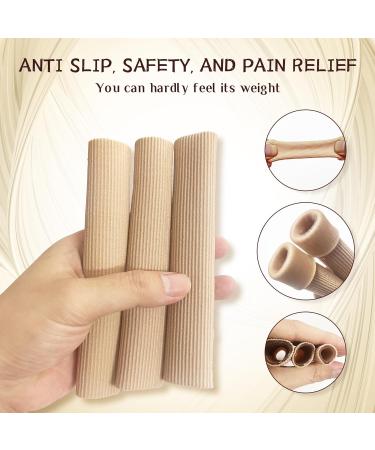 3-Piece Cutable Silicone Toe Protection & Cushion Tube Bandage Gel for Corns Blisters & Calluses - Unisex - Buy Online on GoSupps.com