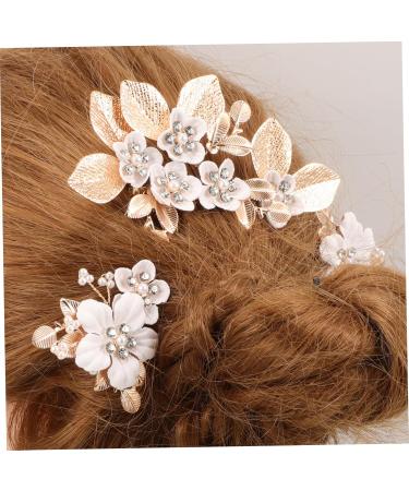 VINTORKY 1 Set Leaves and Flowers Hair Comb Flower Hair Decorations Womens Headpiece Hair Accessories for Women Girl Headpiece Bride Headdress Wedding Hairpin Bride Headpiece Hair Comb Clip - Buy Online on GoSupps.com