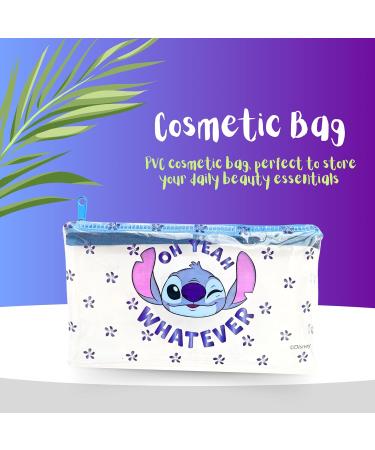 Disney Stitch Beauty Set Including Toiletry Bag 4 Hair Elastics 4 Hair Clips and 2 Scrunchies Scrunchies Gift for Girls Women and Teens - Buy Online on GoSupps.com