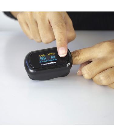Buy Black Finger Pulse Oximeter - Accurate SPO2 & Heart Rate OLED Display 7 Modes Easy to Use & Portable - International Shipping - Buy Online on GoSupps.com