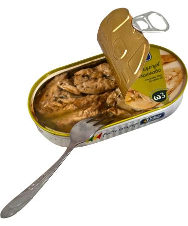 Flokos Greek Mackerel Fillets in Olive Oil | Traditional Seafood Appetizer |Â Loaded with Important Nutrients & Omega-3 |Â Net Weight 480g (3x160g). - Buy Online on GoSupps.com