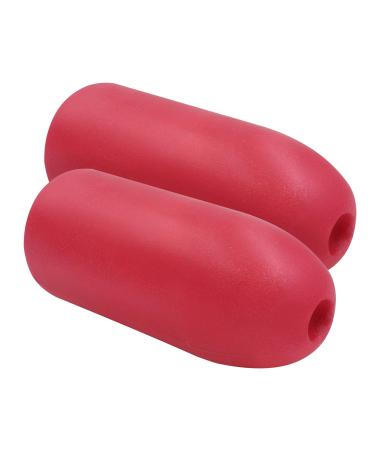 JEZERO Deep Water Fishing Floats: Great for Trail Markers, Dock Floats, Swim Buoy, Kayak Anchor Kit, Pool Buoy, Crabbing & Boats | 2 Pack - RED, 5" x 11" (Lfloat-RPK)