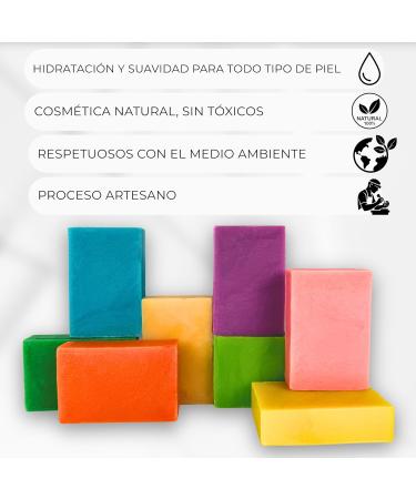  CABRERIZO SOAP Gift set of 8 soaps hand face and body soaps - handcrafted olive oil soaps 8 x 120g. - Natural handcrafted soaps - Buy Online on GoSupps.com