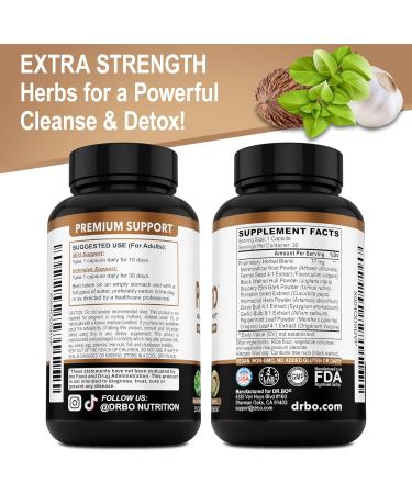 ParaGuard Cleanse Detox Pills - Intestinal Guard Formula Supplement with Black Walnut Wormwood Clove & Oregano Pills - Adults Natural Herbal Intestine Body Gut Cleanser Adults Complete Kit 30 Capsules - Buy Online on GoSupps.com