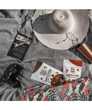 Bite-Size Crispy Mini Waffle Cones with Premium Belgian Dark Chocolate - Perfect for Snacks and Desserts - Grab & Go Dark Chocolate 4.23oz - Buy Online on GoSupps.com
