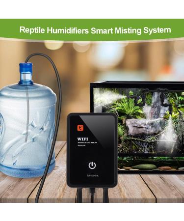 Reptile Air Humidifier - Dasalles Shine Foggy System with 360 Adjustable Nozzles for Terrariums | Ideal for Reptiles Amphibians and Rainforest Plants - Buy Online on GoSupps.com