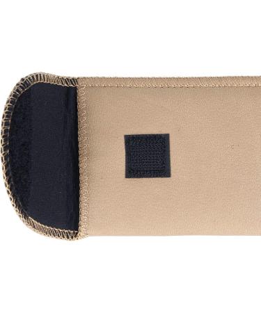Elegant Brown Imitation Leather Slip Case with Velcro Fastening | Chic Decorative Stitching | LIESBETH - International Shipping Available - Buy Online on GoSupps.com