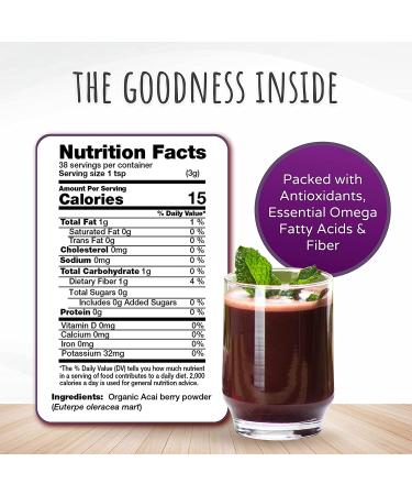 FeelGood Organic Superfoods Acai Powder - Vegan, Non-GMO, Gluten Free Antioxidant for Acai Berry Tea, Bowls & Smoothies 4 oz - Buy Online on GoSupps.com