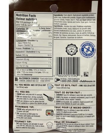 Club House Dry Sauce/Seasoning/Marinade Mix Chicken Gravy Gluten-Free 25g Case Pack 18 Count - Buy Online on GoSupps.com