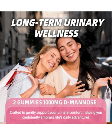 Joywiit D-Mannose Gummies 2000mg & Bee Pollen 1000mg Gummies - Buy Online on GoSupps.com