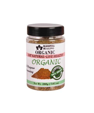 Blessfull Healing Organic All Purpose Seasoning 200 Gram Airtight Container (Packing May Vary) 200 Gram 7.05 oz