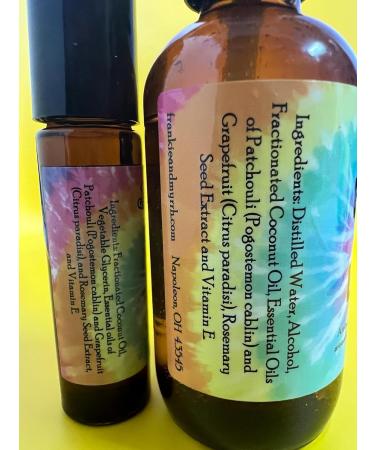 Frankie & Myrrh Hippie Go Lucky 2 Pack | Patchouli Roll-on & Spray | Natural Aromatherapy Combo for Relaxation & Positivity - Buy Online on GoSupps.com