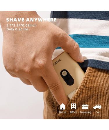 Buy SMATE Electric Shaver for Men - Portable USB-C Rechargeable Waterproof Wet & Dry Travel Razor with LCD Display - Buy Online on GoSupps.com
