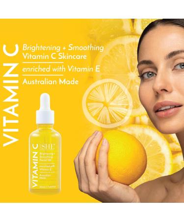 Om She Aromatherapy Vitamin C Facial Oil 1.69fl oz - Brightening and Smoothing. Australian Made. - Buy Online on GoSupps.com