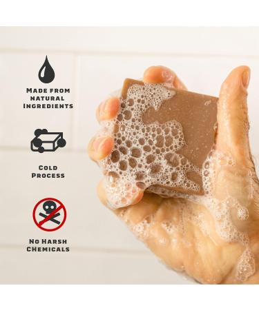 Dr. Squatch Pine Tar Soap 3-Pack for Men - Heavy Grit Natural Bar Soap with Collectible Magnet - Buy Online on GoSupps.com