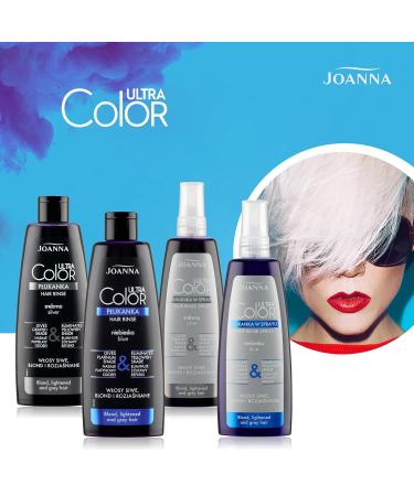Joanna Ultra Color Platinum Gray Conditioner - Blonde & Light Hair Color Care - Eliminates Yellow Tones - 150 ml - Buy Online on GoSupps.com