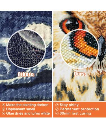5D Diamond Painting Sealer & Glue | Permanent Hold & Shine Effect | Fast-Drying Formula | Puzzle Glue 4.2 oz - Buy Online on GoSupps.com