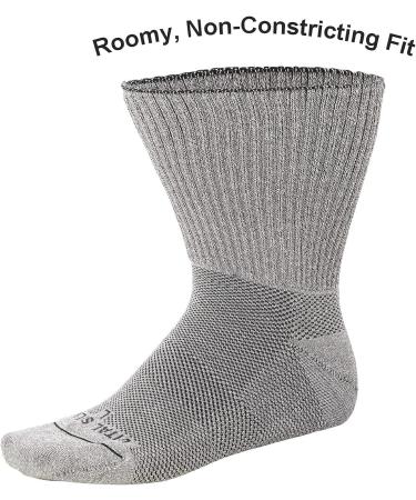 Vital Salveo Soft Non-Binding Seamless Diabetic Socks - Crew Long (3 Pairs) - Buy Online on GoSupps.com