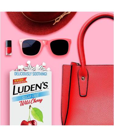Luden's Sugar Free Wild Cherry Throat Drops Sore Throat Relief 25 Count (48 Pack) Wild Cherry 25 Count (Pack of 48) - Buy Online on GoSupps.com