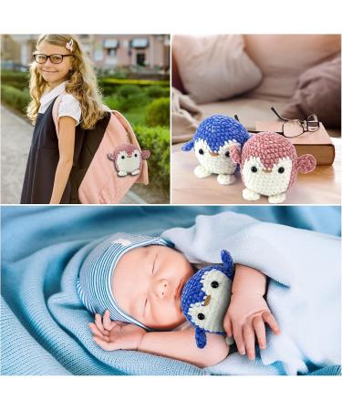 Kennifer Crochet Kit for Beginners - Penguin Design | Step by Step Tutorials for Kids & Adults | Yarn, Hook, Needles, Scissors Included - Buy Online on GoSupps.com