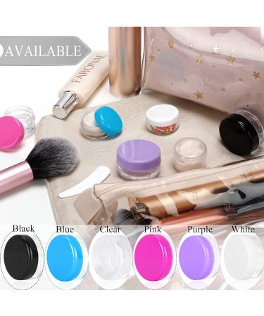 25PCS 3ml Empty Sample Jars with Mini Spatulas - Clear Lid Cosmetic Containers for Makeup, Oils, Lotions, Powders, Paint, Jewelry, Lip Balms - Buy Online on GoSupps.com