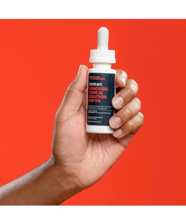 Roman Minoxidil 5% Hair Loss Treatment | Unscented Solution for Thinning Hair | 1-Month Supply - Buy Online on GoSupps.com