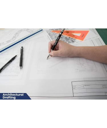 10-Sheets 18x24 Pacific Arc Drafting Vellum Paper Rag with Title Block - Border Included - Buy Online on GoSupps.com