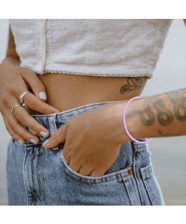 HOMSFOU 50 Pcs Silicone Bracelet Gummy Silicone Wristbands Rave Bracelets 80s Bracelets Kids Jelly Bracelet Neon Retro Gummy Bracelets Gummy Wristbands Miss Elasticity Strapping Silica Gel 5.8x5.8cmx5pcs Violetx5pcs - Buy Online on GoSupps.com