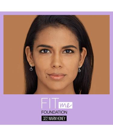 Maybelline Fit Me Dewy + Smooth Foundation - Warm Honey 1 Fl. Oz | Flawless Finish - Buy Online on GoSupps.com