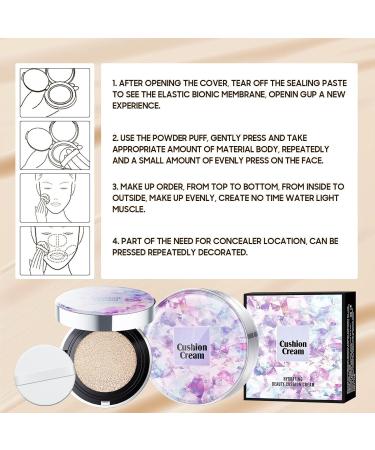 Air Cushion CC Cream - Long-Lasting Waterproof BB Foundation for Mature Skin | Brightening & Moisturizing Full Coverage Concealer for Even Skin Tone - Buy Online on GoSupps.com