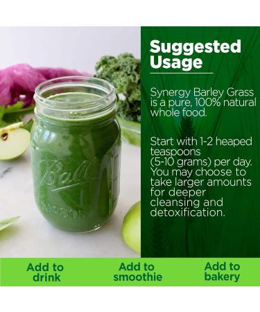 Synergy Natural Organic Wheat Grass Powder 500g - Pure and Potent Superfood - Buy Online on GoSupps.com