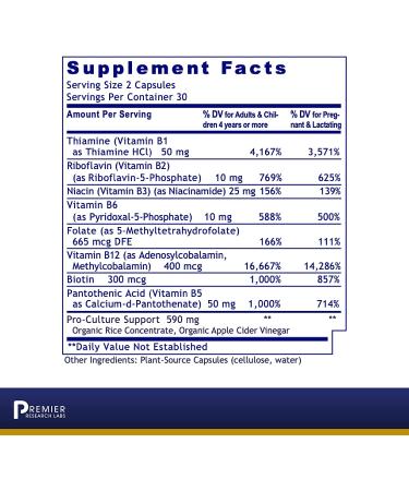 PRL Complete B: Vitamin B Complex for Nervous System, Energy, Liver, Skin & Hair - 60 Plant Capsules - Buy Online on GoSupps.com