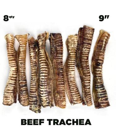 Premium Feeders Beef Trachea for Dogs 8 Smoked Beef Tracheas 9 to 11 inch - Made in Canada - Natural Loyalty Dog Treats for Large Dogs - Healthy Dog Chew Nutritional Tracheas for Joint Health - Buy Online on GoSupps.com
