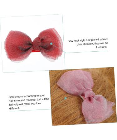 minkissy 5 Pairs Bow Hairpin Little Girl Tiara Kids Hair Clips for Girls Hair Accessories for Kids Bow Hair Clip Bow Headdress Clips Headpiece for Women Bow Hair Barrette Girl Hair Pin Miss - Buy Online on GoSupps.com