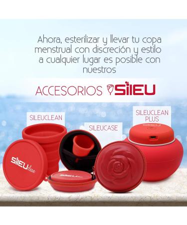 Sileu Menstrual Cup Divine | Size L Red - 12 Hours Leak-Proof Protection | Medical Silicone for Sensitive Skin & Cramps Relief - Buy Internationally - Buy Online on GoSupps.com