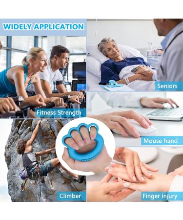Silicone Hand Grip Strengthener and Finger Exerciser for Adults and Children - Arthritis Relief & Hand Therapy - Buy Online on GoSupps.com
