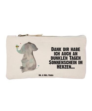 Mr. & Mrs. Panda Size S Small make -up bag elephant bee - gift good mood love animal motifs cosmetic pocket sloppiness spring folder white s small