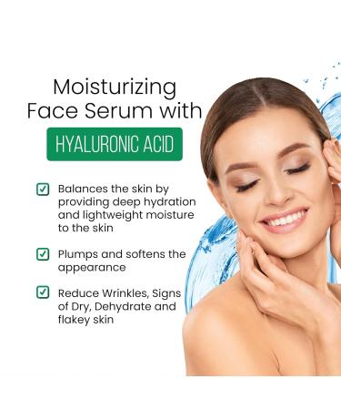 Best Hyaluronic Acid Serum with Vitamin C - Anti-Aging Intense Hydration & Moisture Non-Greasy Formula for Face - Buy Online on GoSupps.com
