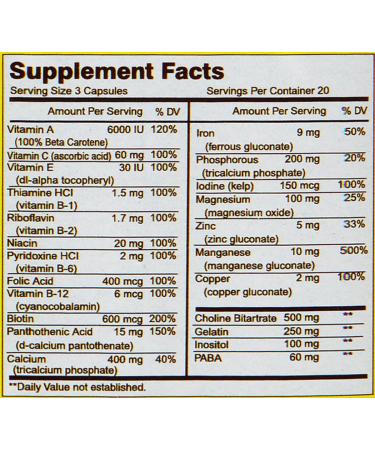 MASON NATURAL Body Hair Skin & Nails Supplement with Vitamins A, E, C, and Biotin - 60 Capsules - Buy Online on GoSupps.com