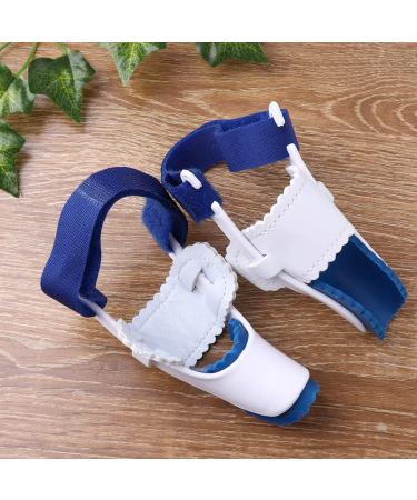 A Pair of Big Toe Bunion Straighteners Night Splint Hallux Valgus Pad Correctors Foot Care (White+Blue) - Buy Online on GoSupps.com