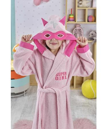 Ely Parker Boys & Girls Hooded Bathrobe - Super Soft Turkish Cotton Absorbent & Comfortable for Ages 13-14 - Buy Online on GoSupps.com