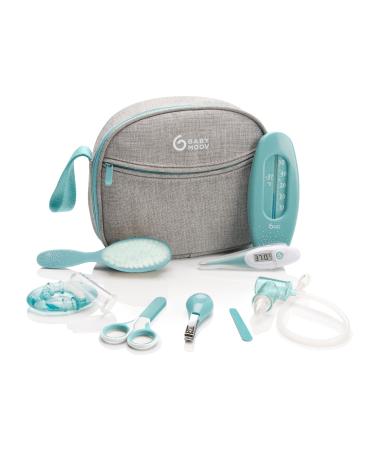 Babymoov Baby Grooming Kit baby nail kit baby healthcare kit baby essentials for newborn Grey/Blue Aqua
