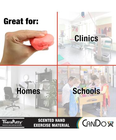 CanDo TheraPutty Scented Hand Exercise Putty - Cherry Red 5lb for Rehabilitation & Occupational Therapy | Enhances Hand Strength & Flexibility - Buy Online on GoSupps.com
