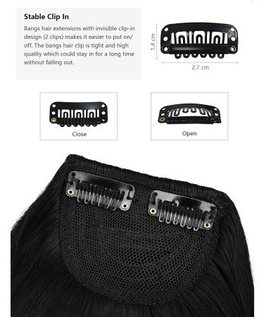 ROSEBUD Synthetic Bangs Hair Clip in Extensions - Natural Black - Buy Online on GoSupps.com