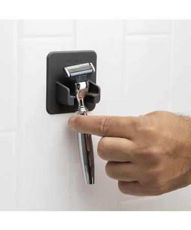 Tooletries Mason Razor Holder - Safe Silicone Toiletry Organizer | Shower & Bathroom Accessory with Silicone-Grip Technology - Charcoal - Buy Online on GoSupps.com