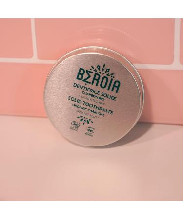 Najjar Laboratory Organic solid toothpaste with charcoal and essential mint oils without fluoride COSMOS ORGANIC 33 g BEROIA - Buy Online on GoSupps.com