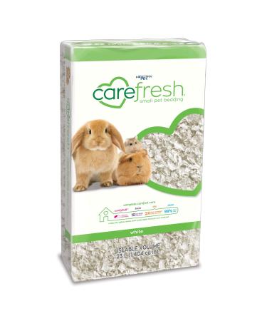 carefresh 99% Dust-Free Natural Paper Small Pet Bedding with Odor Control 23L white