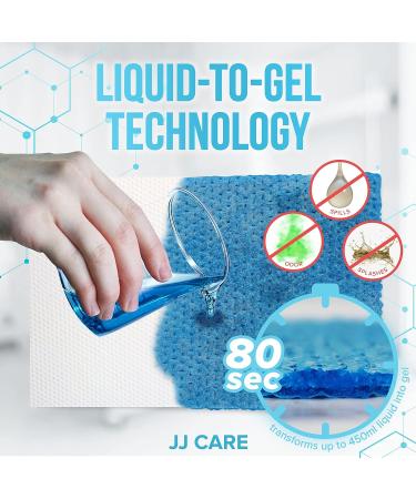 JJ CARE Commode Liners - Pack of 90 Disposable Bedside Toilet Chair Liners with Absorbent Pads - Buy Online on GoSupps.com