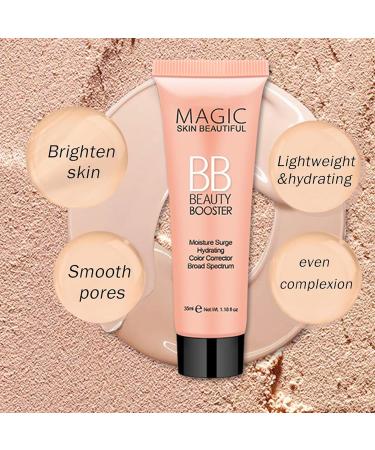 BB Cream Tinted Moisturiser BB Cream Light Tinted Moisturiser Face Women Hydrating BB Cream Foundation Moisturizing Colour Correcting Cream for All Skin Types - Evens Skin Tone(Ivory) - Buy Online on GoSupps.com