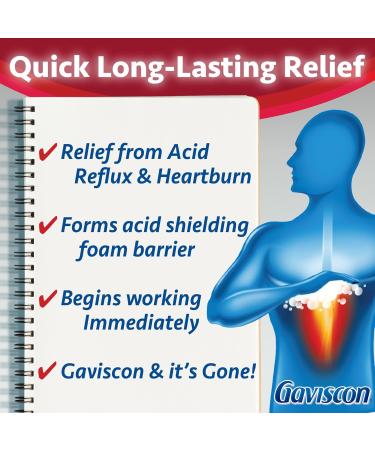 Gaviscon Max Berry- Long-Lasting Acid Reflux and Heartburn Relief 18 Count - Buy Online on GoSupps.com
